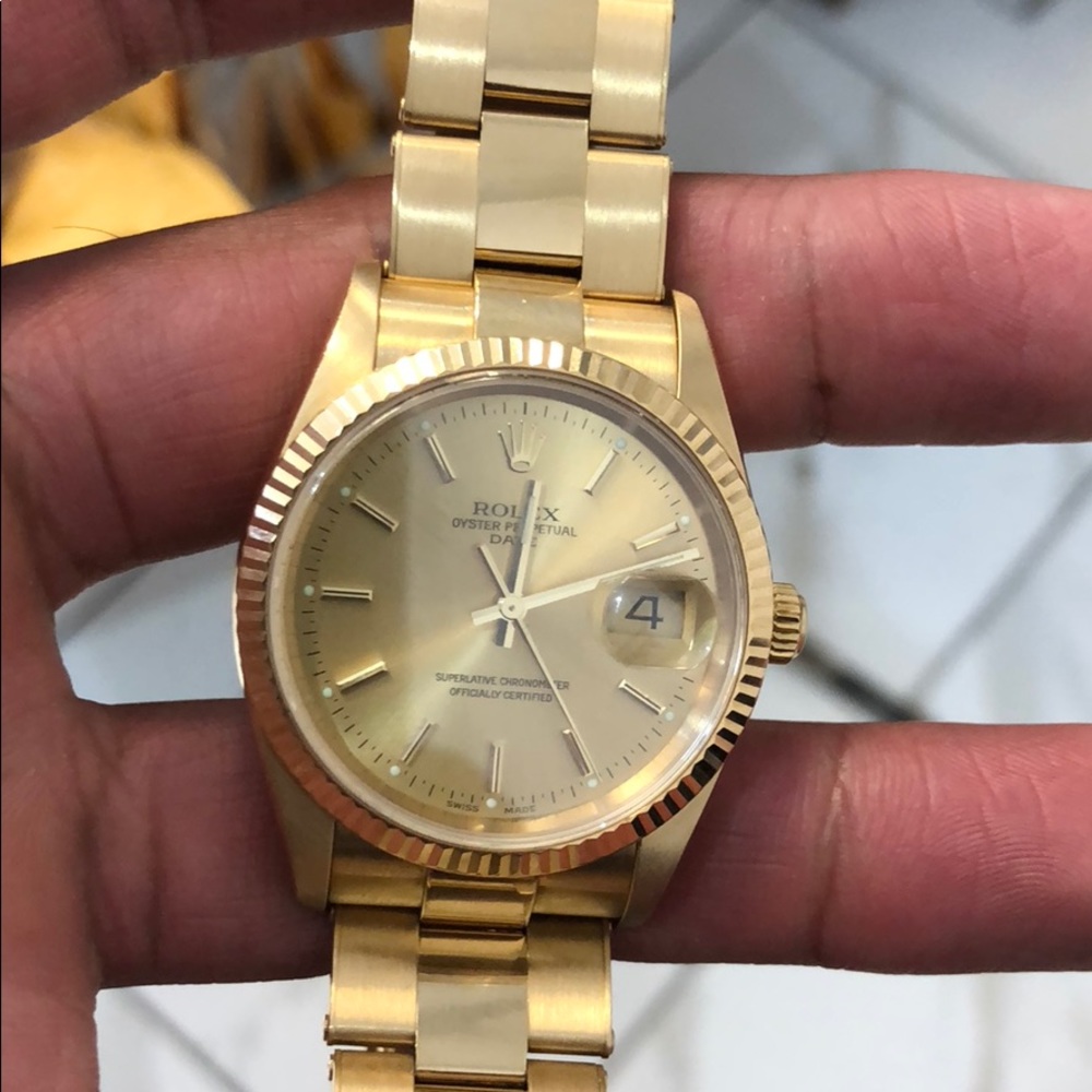 Rolex 36mm 18k gold 2012 oyster presidential